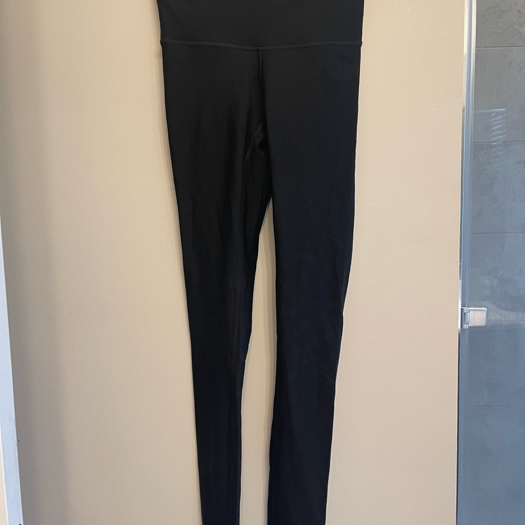 Lululemon Patterned Legging Laser Cut Detail On Lower Leg